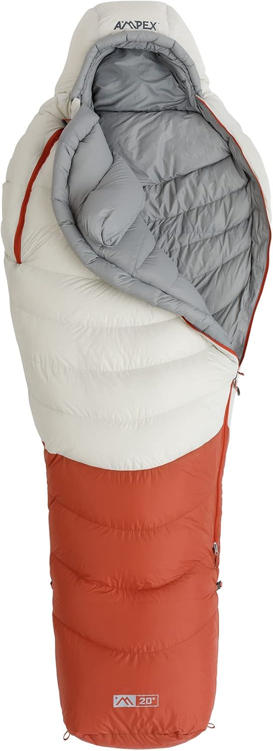 AMPEX Sleeping Bag bluesign Certified Shell Design, Perfect for Cold Weather Camping, Backpacking & Hiking