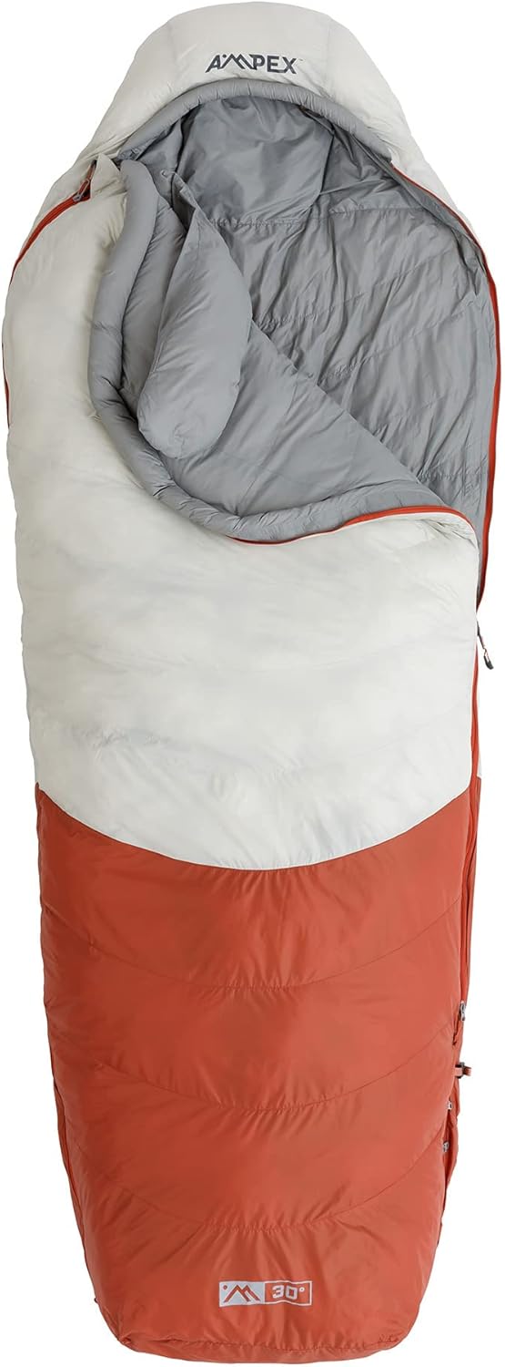 AMPEX Sleeping Bag bluesign Certified Shell Design, Perfect for Cold Weather Camping, Backpacking & Hiking