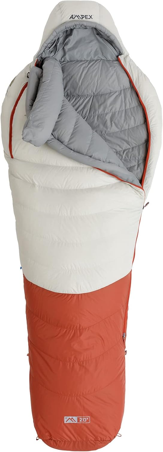 AMPEX Sleeping Bag bluesign Certified Shell Design, Perfect for Cold Weather Camping, Backpacking & Hiking