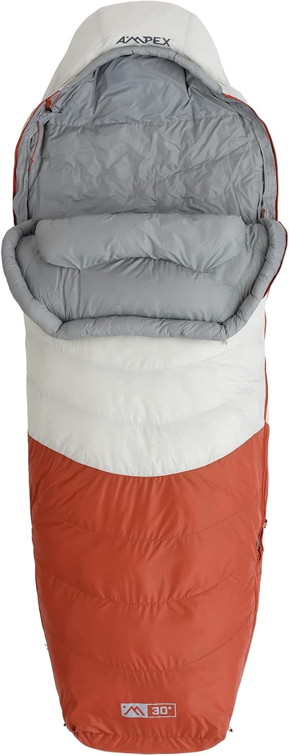 AMPEX Sleeping Bag bluesign Certified Shell Design, Perfect for Cold Weather Camping, Backpacking & Hiking