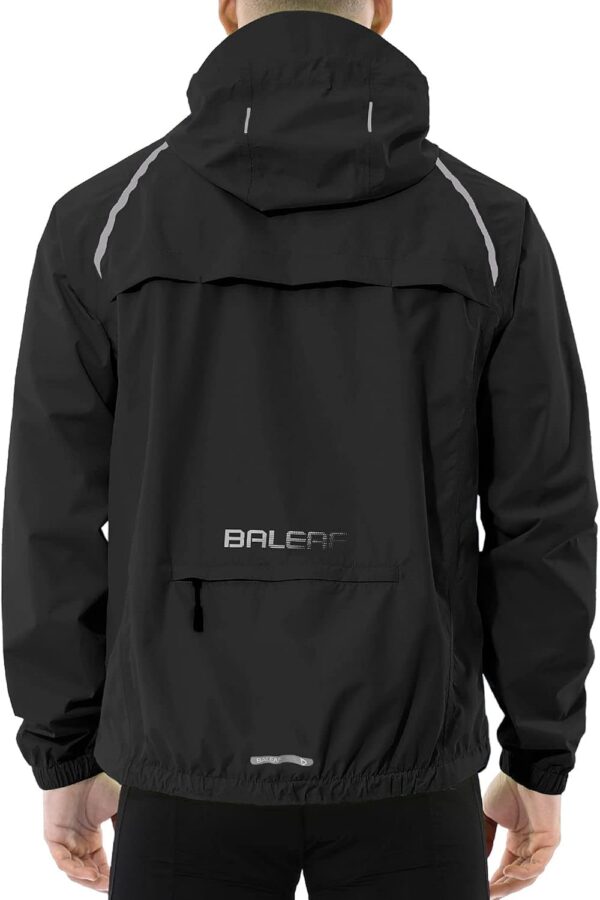 BALEAF Men's Cycling Rain Jacket Windbreaker Waterproof Running Gear Golf Mountain Biking Hood Lightweight Reflective