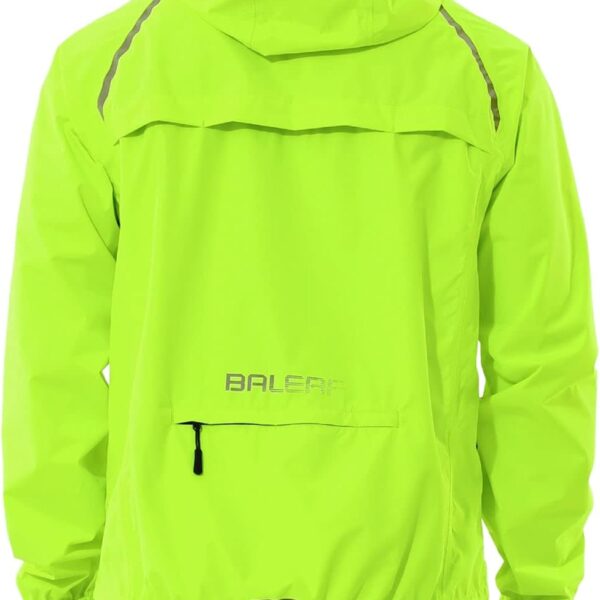 BALEAF Men's Cycling Rain Jacket Windbreaker Waterproof Running Gear Golf Mountain Biking Hood Lightweight Reflective