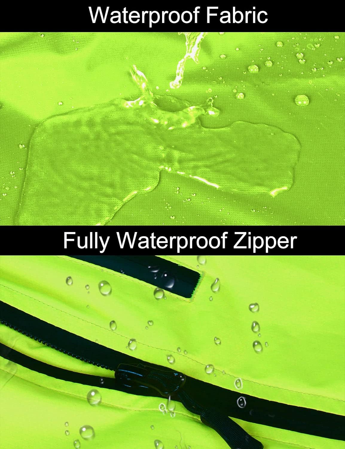 BALEAF Men's Cycling Rain Jacket Windbreaker Waterproof Running Gear Golf Mountain Biking Hood Lightweight Reflective