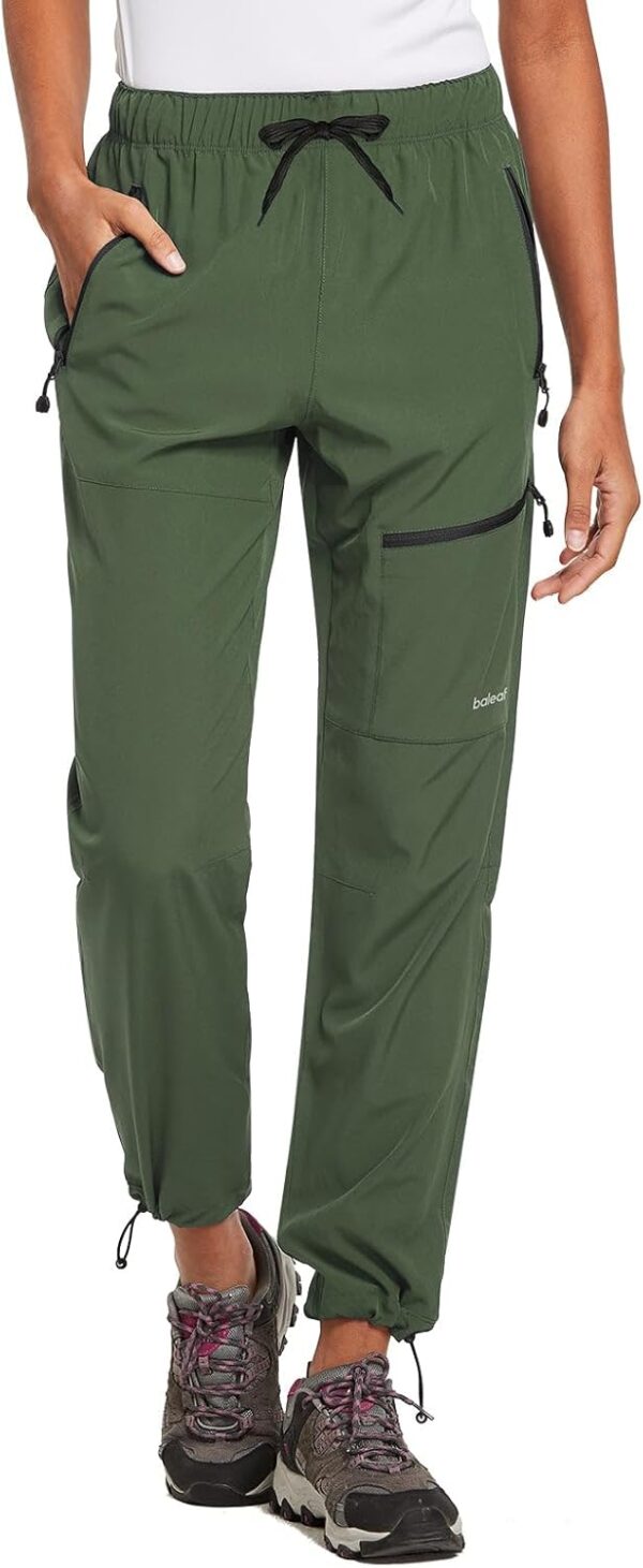 BALEAF Women's Hiking Pants Quick Dry Lightweight Water Resistant Elastic Waist Cargo Pants for All Seasons