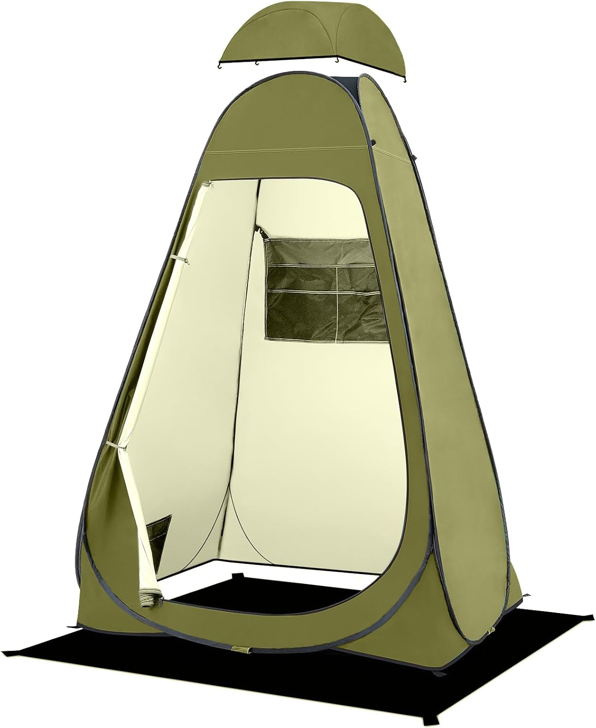 BRIAN & DANY Pop Up Shower Tent, Portable Changing Tent with Rain Shelter & Windows, Privacy Camping Tent for Hiking Beach, UPF 50+ & Waterproof, 47.2" x 47.2" x 74.8"