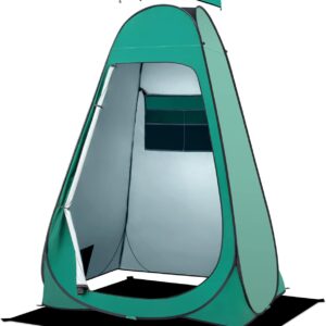 BRIAN & DANY Pop Up Shower Tent, Portable Changing Tent with Rain Shelter & Windows, Privacy Camping Tent for Hiking Beach, UPF 50+ & Waterproof, 47.2" x 47.2" x 74.8"