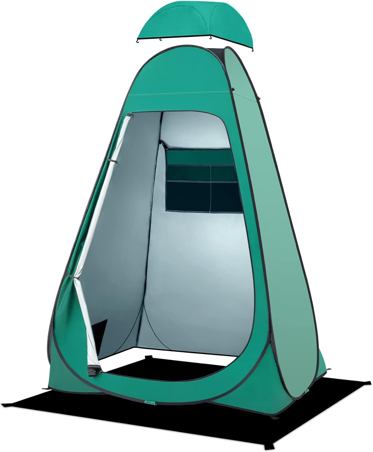 BRIAN & DANY Pop Up Shower Tent, Portable Changing Tent with Rain Shelter & Windows, Privacy Camping Tent for Hiking Beach, UPF 50+ & Waterproof, 47.2" x 47.2" x 74.8"