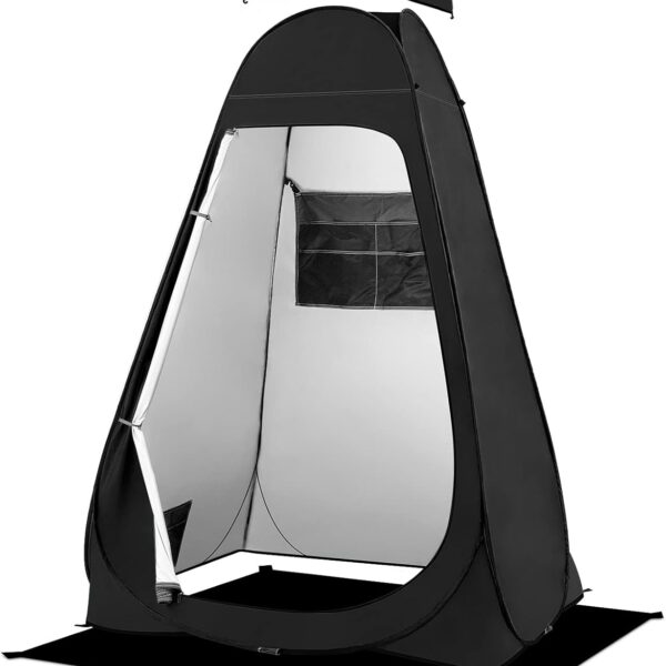BRIAN & DANY Pop Up Shower Tent, Portable Changing Tent with Rain Shelter & Windows, Privacy Camping Tent for Hiking Beach, UPF 50+ & Waterproof, 47.2" x 47.2" x 74.8"