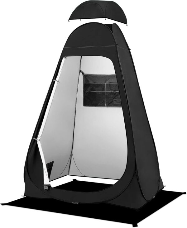 BRIAN & DANY Pop Up Shower Tent, Portable Changing Tent with Rain Shelter & Windows, Privacy Camping Tent for Hiking Beach, UPF 50+ & Waterproof, 47.2" x 47.2" x 74.8"