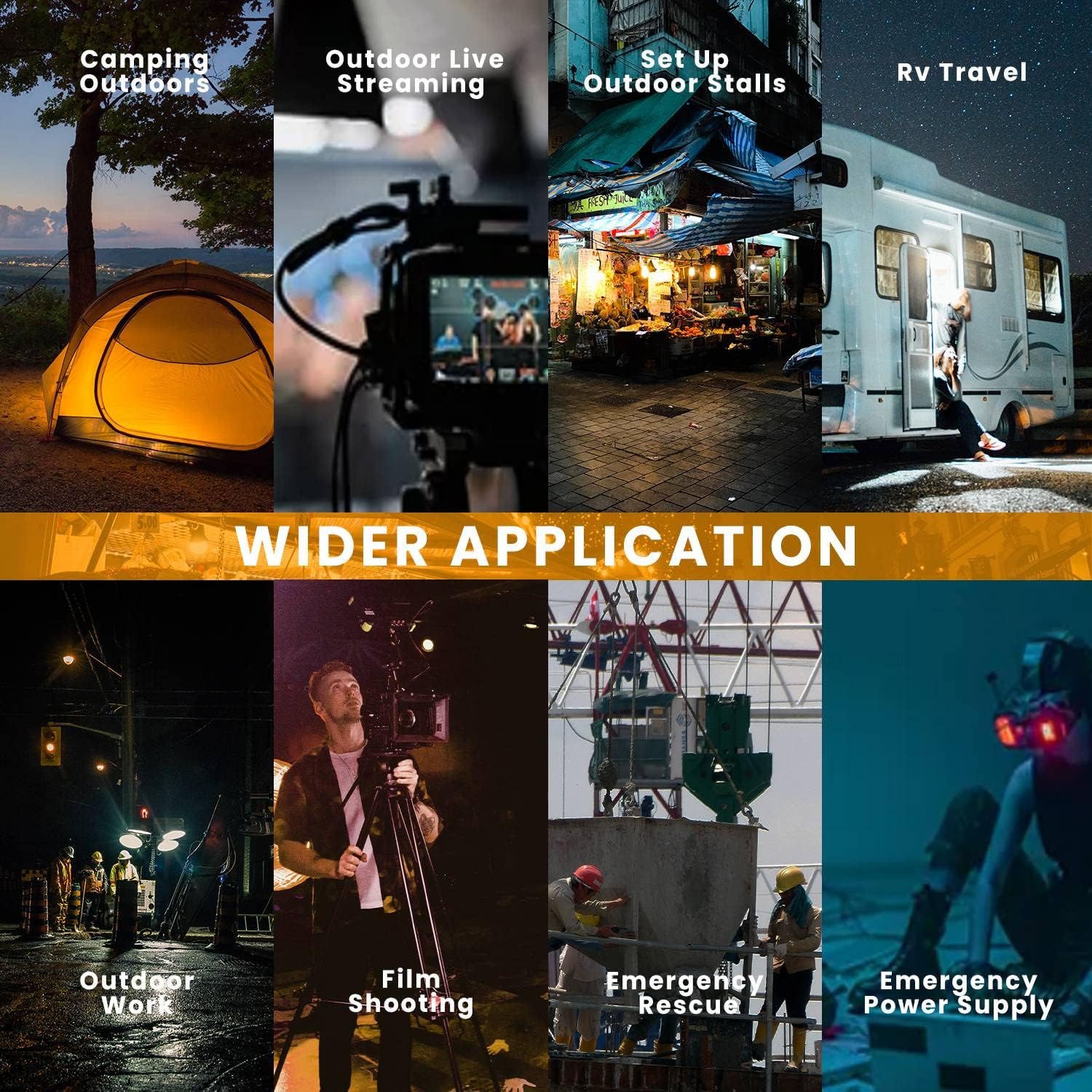 BXST Protable Power Station 1000W\/110V Pure Sine Wave Solar Generator Bidirectional Fast Charging1120Wh\/350000mAh Wireless Charging Solar Generator for Outdoor Camping Travel Hunting Blackout