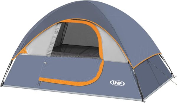 Camping Tent 4 Person, Waterproof Windproof Tent with Rainfly Easy Set up-Portable Dome Tents for Camping