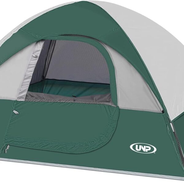 Camping Tent 4 Person, Waterproof Windproof Tent with Rainfly Easy Set up-Portable Dome Tents for Camping