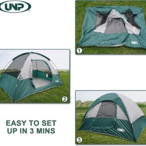 Camping Tent 4 Person, Waterproof Windproof Tent with Rainfly Easy Set up-Portable Dome Tents for Camping