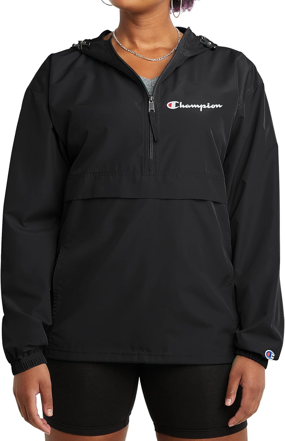Champion Women's Windbreaker Jacket, Packable Jacket, Wind and Water-resistant Jacket for Women