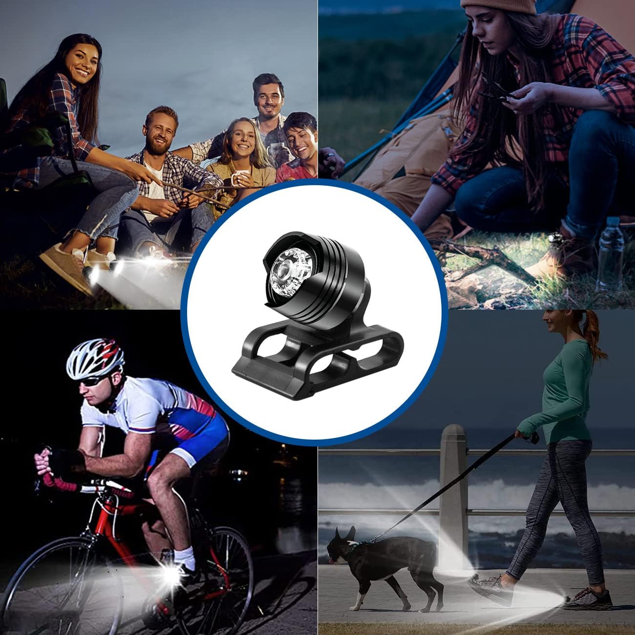 CHORPETI Headlights for Croc, 2pcs Lights Flashlights for Shoes, Waterproof Croc Shoe Headlight Accessories for Night Runners Dog Walking, Hiking, Camping, Suitable for Adults Kids