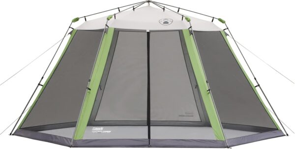Coleman Screened Canopy Tent with Instant Setup, 15 x 13ft Sun Shade Tent with Carry Bag and Pre-Attached Guy Lines, Shelter Sets Up in About 60 Seconds
