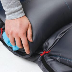 Coleman Sun Ridge Cool-Weather Sleeping Bag 40°F Lightweight for Adults, Camping Sleeping Bag with Easy Packing and Draft Tube to Prevent Heat from Escaping