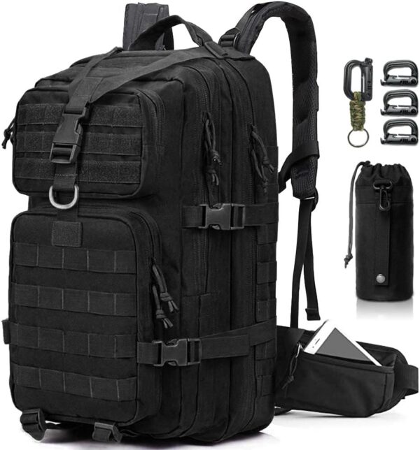 EMDMAK Military Tactical Backpack, Large Military Pack Army 3 Day Assault Pack Molle Bag Rucksack