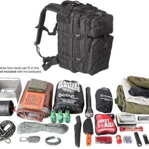 Exos Bravo Tactical Assault Hiking Camping Backpack Rucksack Bug Out Bag Daypack MOLLE Equipped Hydration Pack Compatible