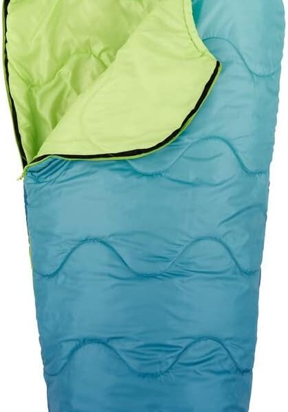 Firefly Outdoor Gear Youth Mummy Sleeping Bag Machine Wash Blue Green 70" x 30"