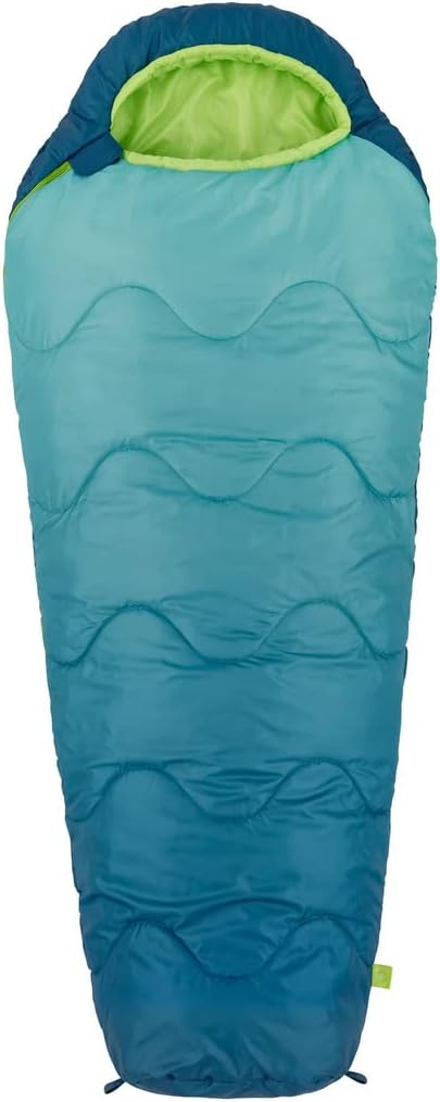 Firefly Outdoor Gear Youth Mummy Sleeping Bag Machine Wash Blue Green 70" x 30"