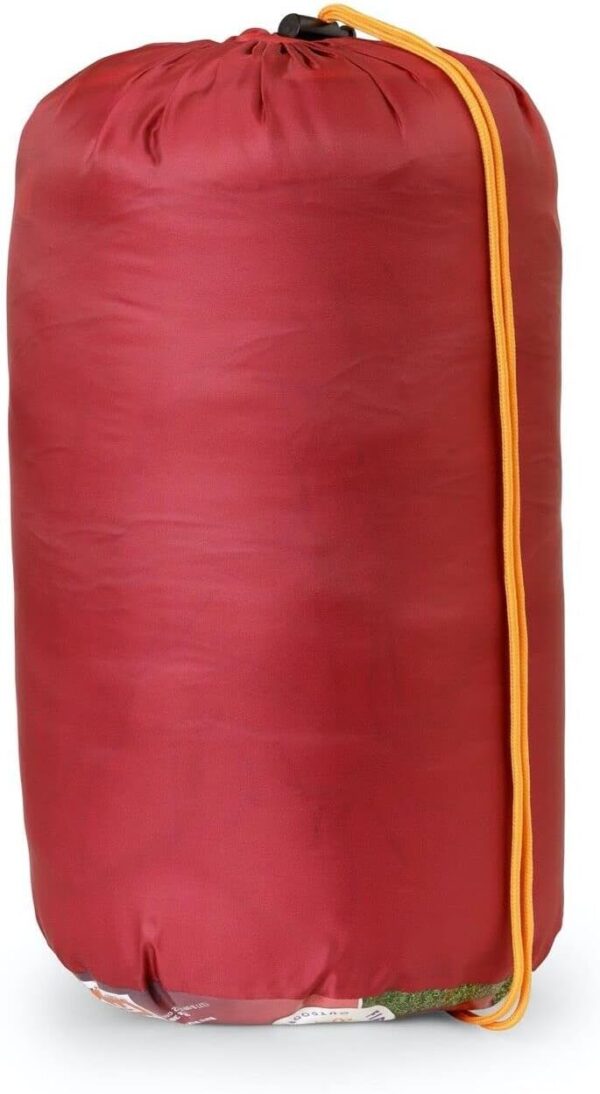 Firefly Outdoor Gear Youth Mummy Sleeping Bag Machine Wash Red Orange 70" x 30"