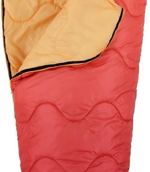Firefly Outdoor Gear Youth Mummy Sleeping Bag Machine Wash Red Orange 70" x 30"