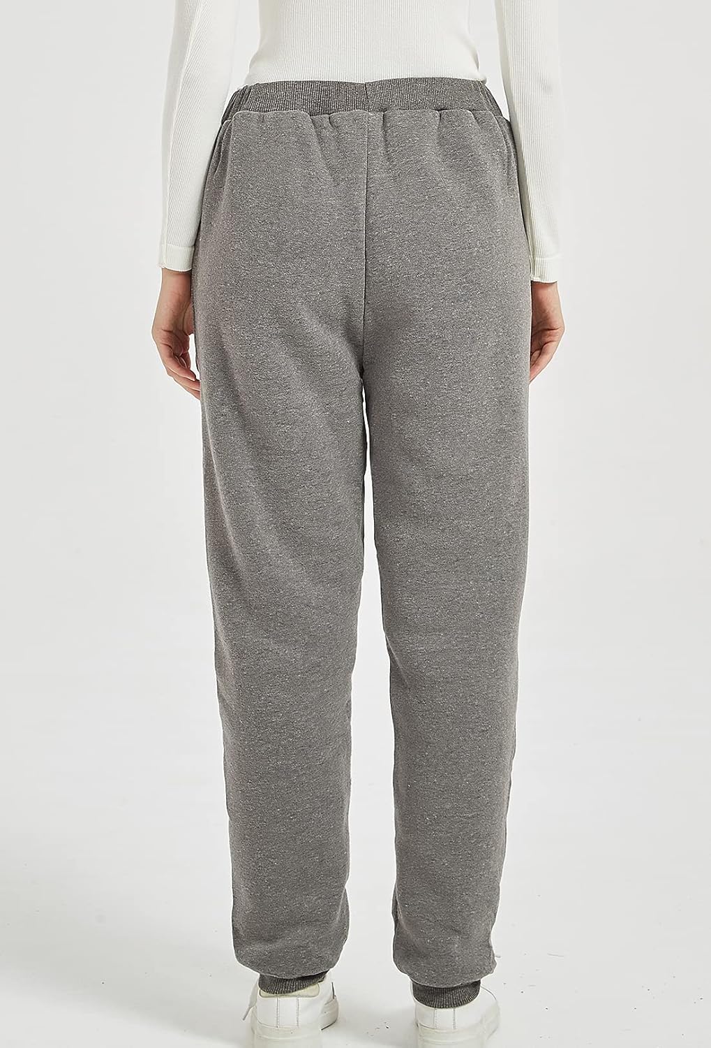 Flygo Women's Winter Warm Fleece Joggers Pants Sherpa Lined Athletic Active Sweatpants