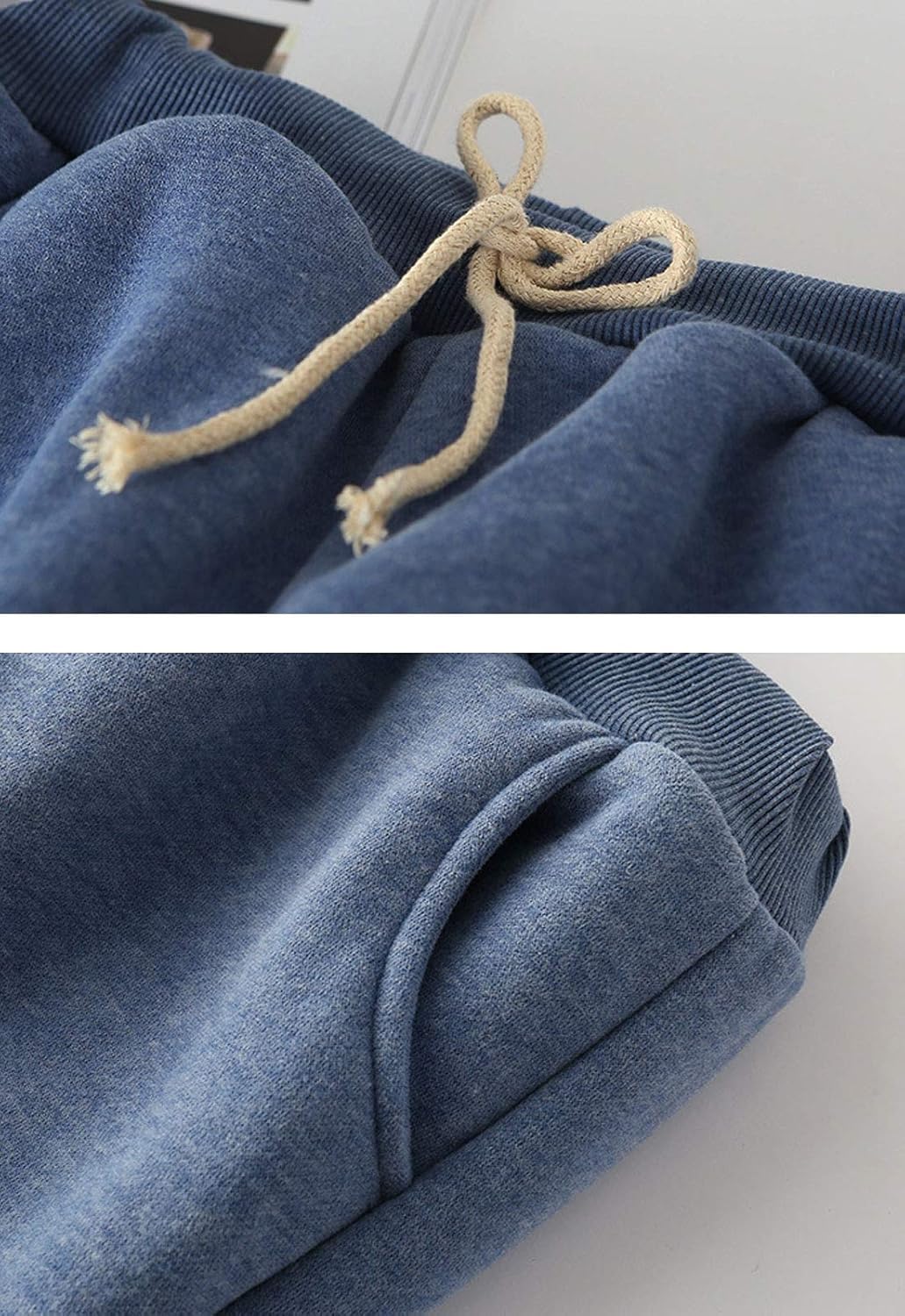 Flygo Women's Winter Warm Fleece Joggers Pants Sherpa Lined Athletic Active Sweatpants