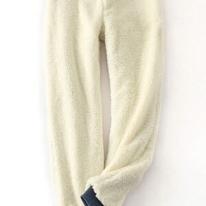 Flygo Women's Winter Warm Fleece Joggers Pants Sherpa Lined Athletic Active Sweatpants