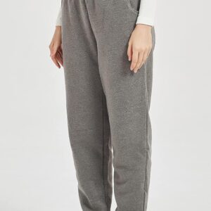 Flygo Women's Winter Warm Fleece Joggers Pants Sherpa Lined Athletic Active Sweatpants