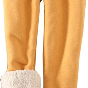 Flygo Women's Winter Warm Fleece Joggers Pants Sherpa Lined Athletic Active Sweatpants