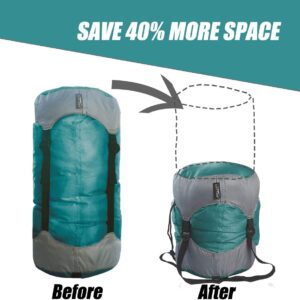 Frelaxy Compression Sack, Ultralight Sleeping Bag Stuff Sack, 40% More Storage! 11L\/18L\/30L\/45L\/52L, Compression Stuff Sack - Space Saving Gear for Camping, Hiking, Backpacking