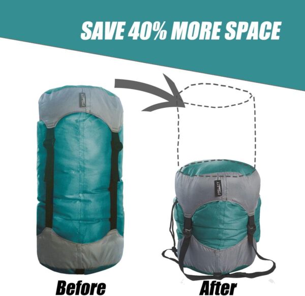 Frelaxy Compression Sack, Ultralight Sleeping Bag Stuff Sack, 40% More Storage! 11L\/18L\/30L\/45L\/52L, Compression Stuff Sack - Space Saving Gear for Camping, Hiking, Backpacking