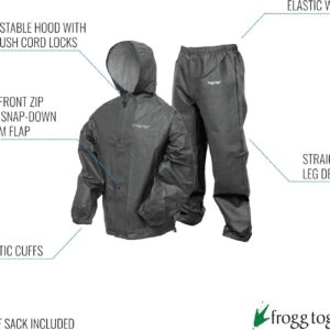 FROGG TOGGS Men's Pro Lite Suit, Waterproof, Breathable, Dependable Wet Weather Protection