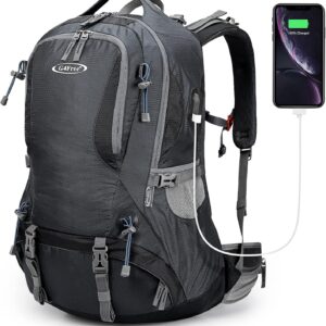 G4Free 50L Hiking Backpack Waterproof Daypack Outdoor Camping Climbing Backpack with Rain Cover for Men Women