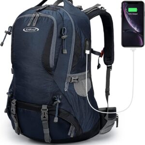 G4Free 50L Hiking Backpack Waterproof Daypack Outdoor Camping Climbing Backpack with Rain Cover for Men Women