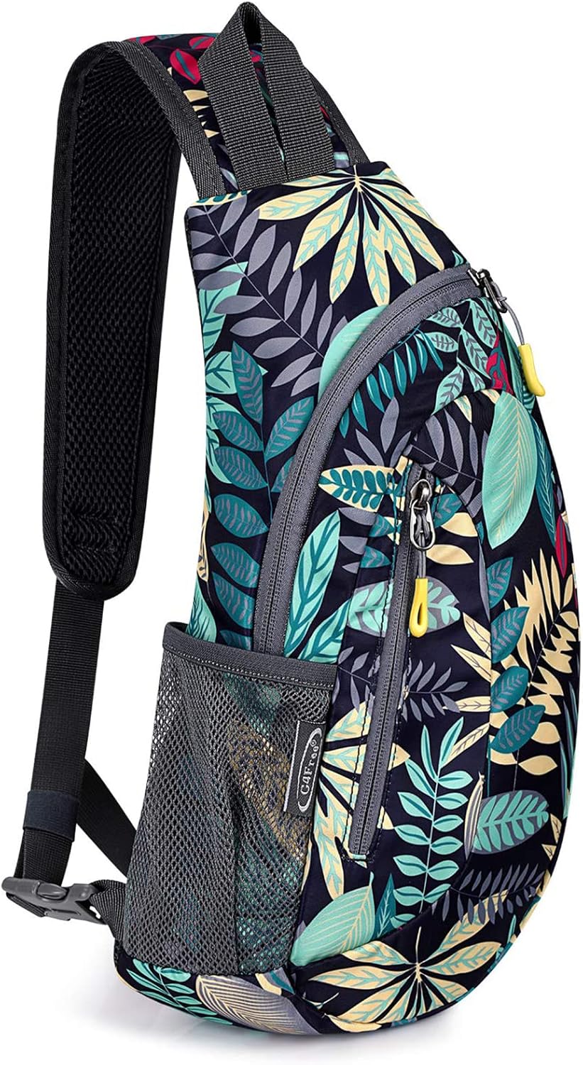 G4Free Unisex Shoulder Backpack, Mini Casual Cross Body Bag Outdoor Sling Backpack Chest Pack Blue for Cycling Hiking Camping Travel(Blue)