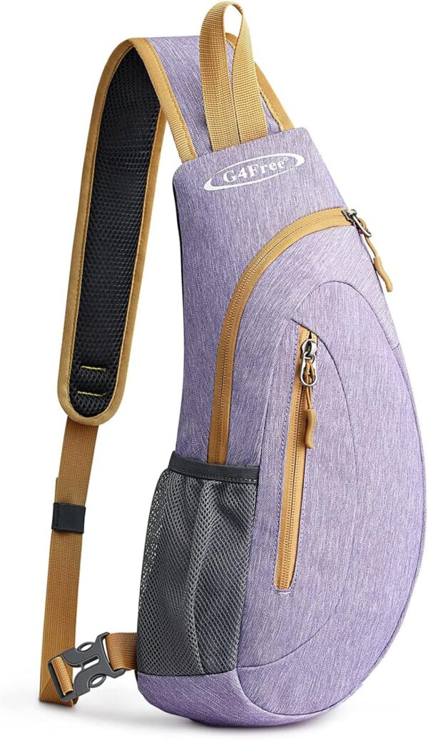 G4Free Unisex Shoulder Backpack, Mini Casual Cross Body Bag Outdoor Sling Backpack Chest Pack Blue for Cycling Hiking Camping Travel(Blue)