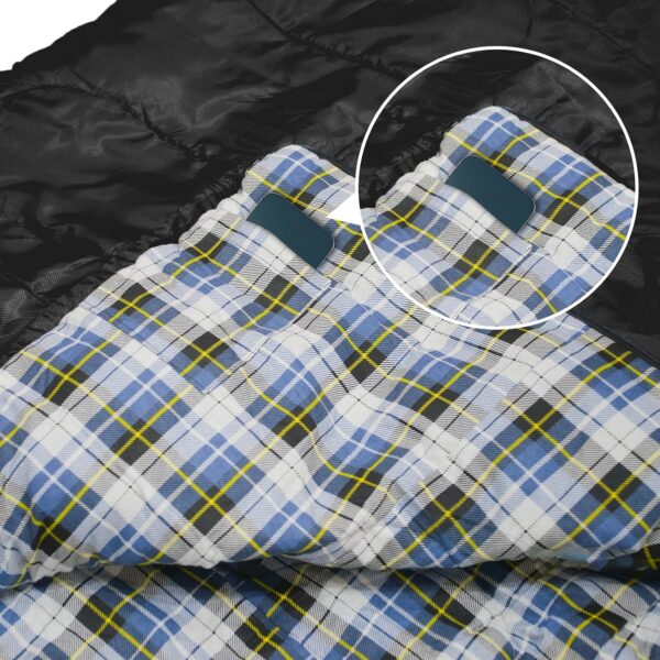 GEERTOP Portable Sleeping Bag Flannel for Adults Big and Tall Lightweight Waterproof Warm 3-4 Season Backpacking Sleeping Bag for Camping Hiking Mountaineering