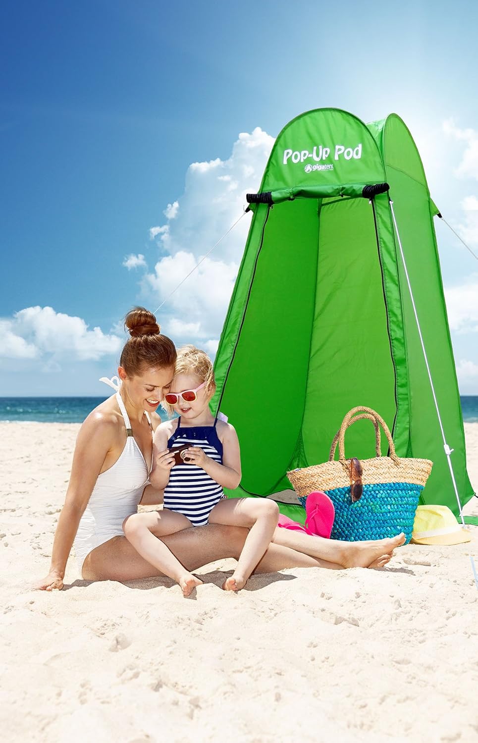 GigaTent Pop Up Pod Changing Room Privacy Tent – Instant Portable Outdoor Shower Tent, Camp Toilet, Rain Shelter for Camping & Beach – Lightweight & Sturdy, Easy Set Up, Foldable - with Carry Bag