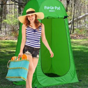 GigaTent Pop Up Pod Changing Room Privacy Tent – Instant Portable Outdoor Shower Tent, Camp Toilet, Rain Shelter for Camping & Beach – Lightweight & Sturdy, Easy Set Up, Foldable - with Carry Bag