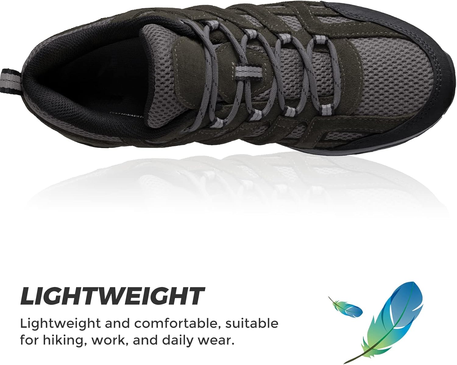 GOLDEN CAMEL Mens Hiking Shoes Lightweight Non-Slip Breathable Outdoor Sneakers for Trailing Trekking Camping Walking