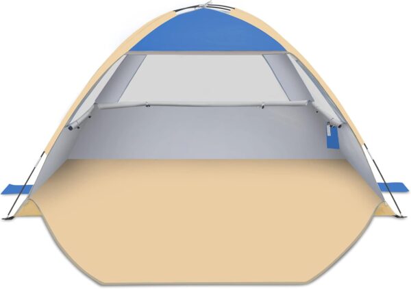Gorich Beach Tent, Beach Shade Tent for 3\/4-5\/6-7\/8-10 Person with UPF 50+ UV Protection, Portable Beach Tent Sun Shelter Canopy, Lightweight & Easy Setup Cabana Beach Tent