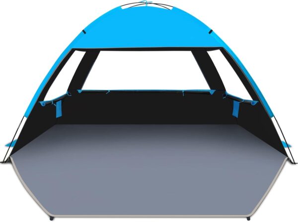 Gorich Beach Tent, Beach Shade Tent for 3\/4-5\/6-7\/8-10 Person with UPF 50+ UV Protection, Portable Beach Tent Sun Shelter Canopy, Lightweight & Easy Setup Cabana Beach Tent