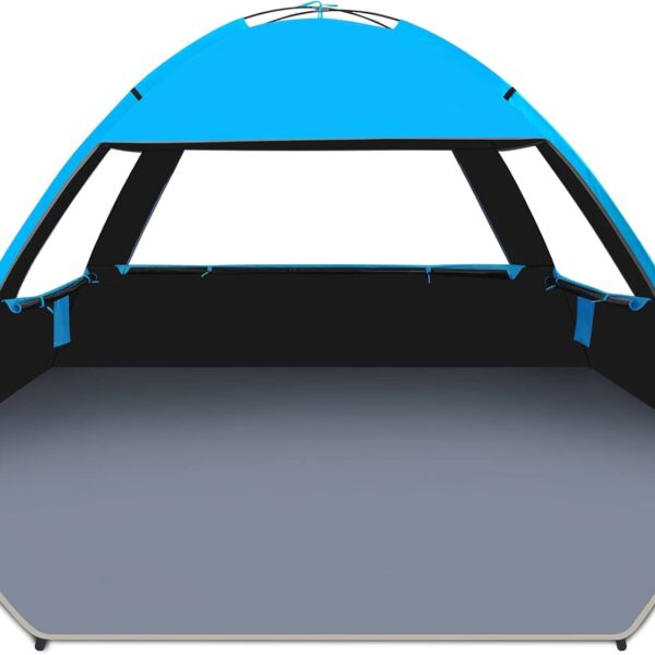 Gorich Beach Tent, Beach Shade Tent for 3\/4-5\/6-7\/8-10 Person with UPF 50+ UV Protection, Portable Beach Tent Sun Shelter Canopy, Lightweight & Easy Setup Cabana Beach Tent