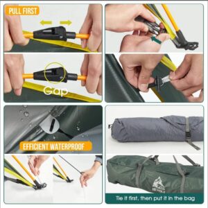 Hewolf Camping Tent Instant Setup - 2\/3\/4\/5 Person Waterproof Lightweight Pop up Dome Tent Easy up Fast Pitch Tent Great for Beach Backpacking Hiking