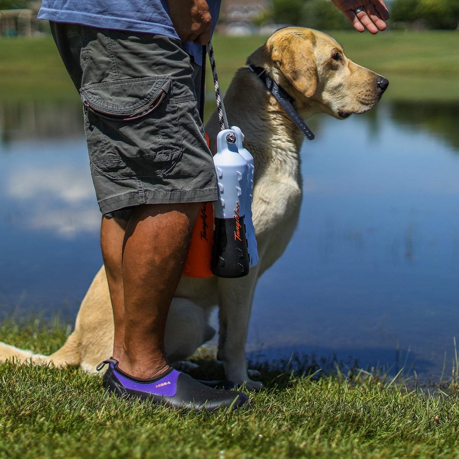 HISEA Unisex Waterproof Garden Shoes, Men's Ankle Rain Boots Women's Slip-On Footwear Rain Shoe Rubber Neoprene Outdoor Booties for Gardening, Farming, Camping, Car Wash, Lawn Care and Yard Work