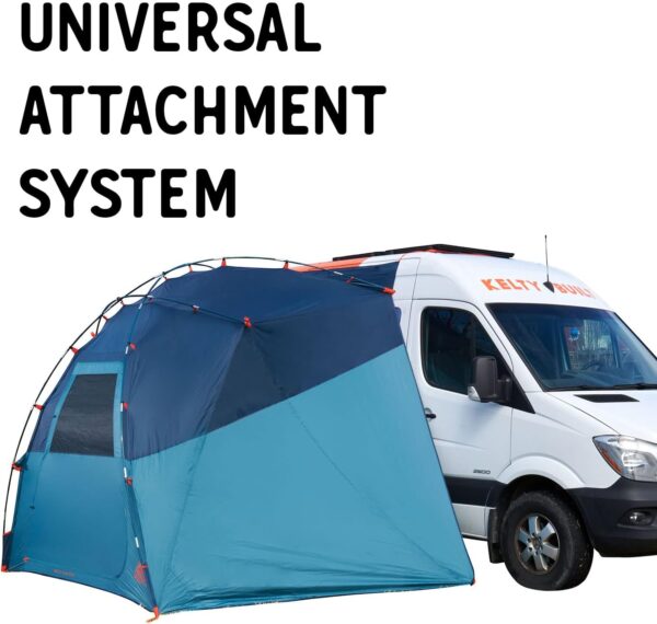 Kelty Backroads Shelter Universal Mounted Car Camping Shelter with Zippered Entry, Sturdy Frame, Protection from Elements, UV, Stuff Duffel Included
