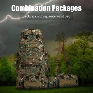 King'sGuard 100L Camping Hiking Backpack Molle Rucksack Military Camping Backpacking Daypack